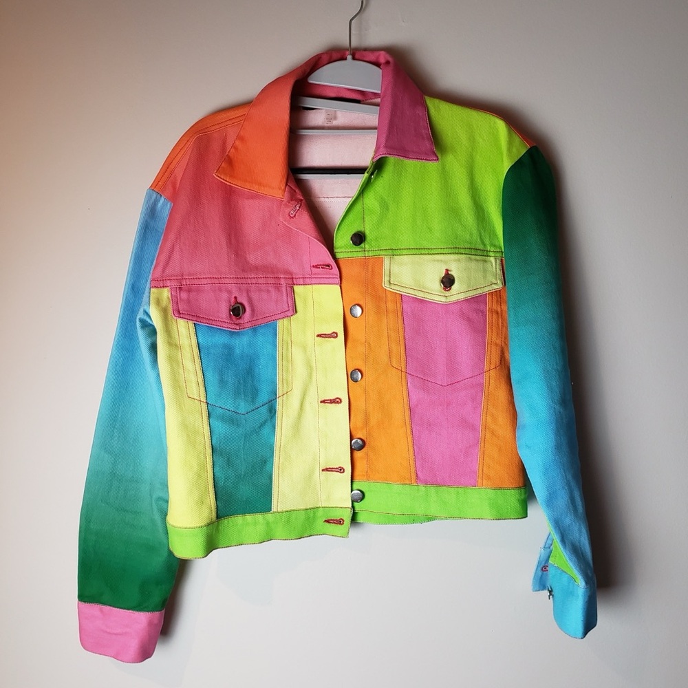 Neon colour block Jacket